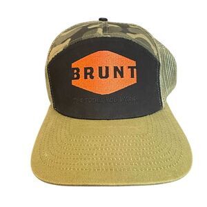 Brunt Workwear camo mesh custom trucker hat one size adult